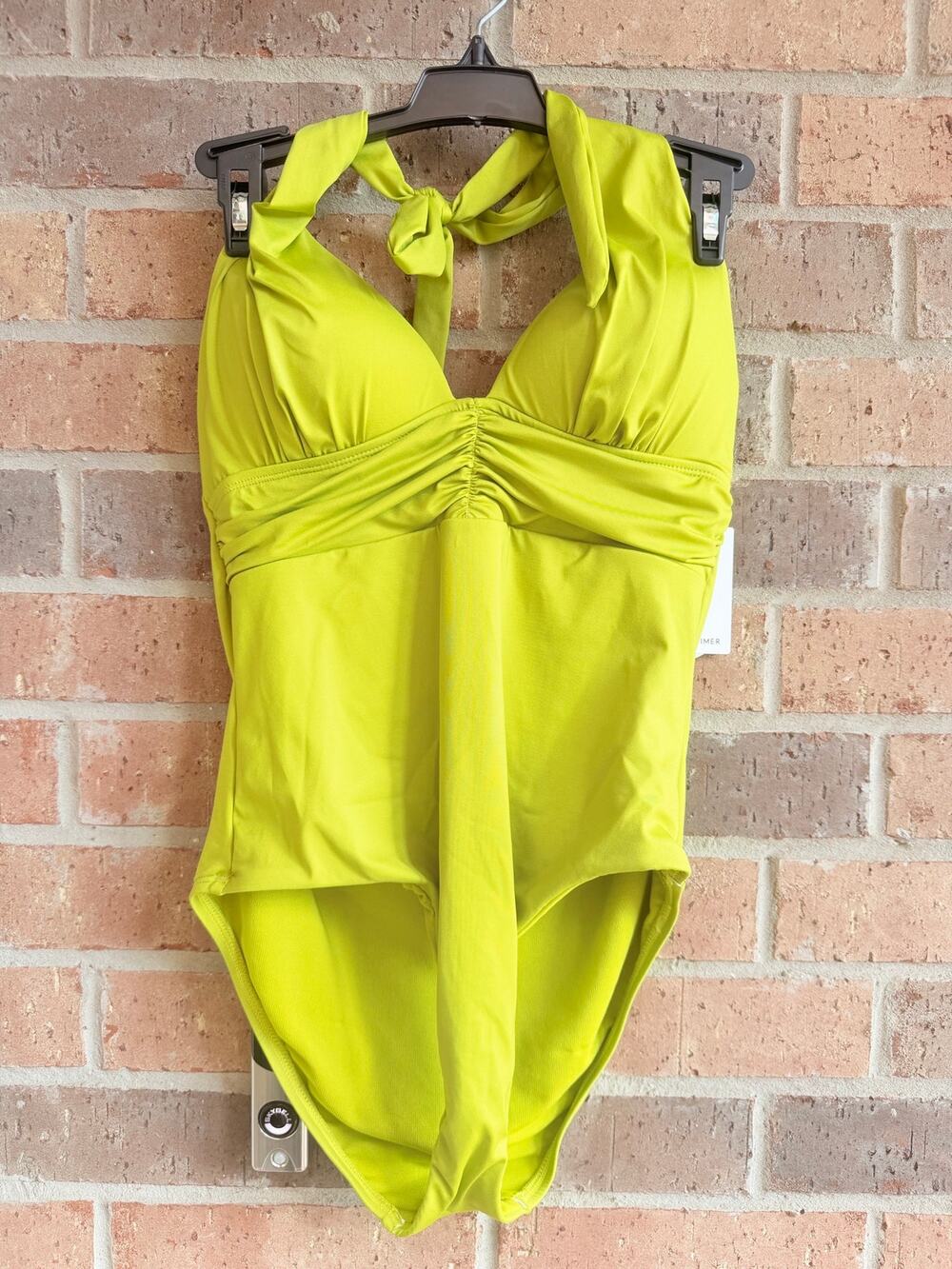 Gibson Latimer Green Bathing One Piece Swim Suite Size Small NWT